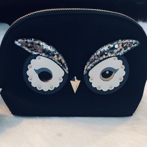 Kate Spade Owl Cosmetic Case NWT